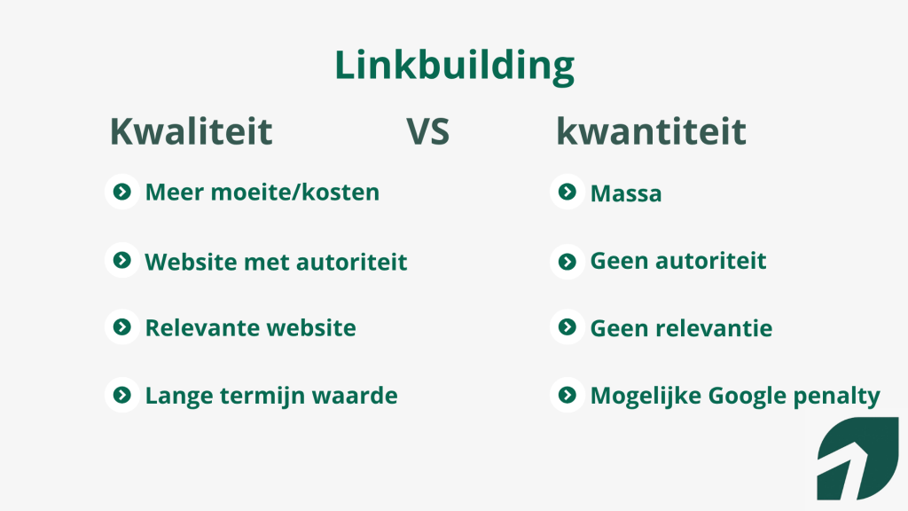 Kiezen voor kwantiteit of kwaliteit bij linkbuilding