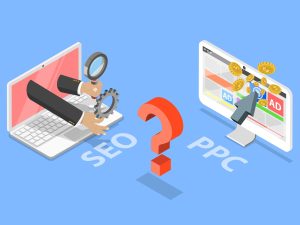 Vergelijking van zoekmachine optimalisatie vs zoekmachine adverteren (PPC)